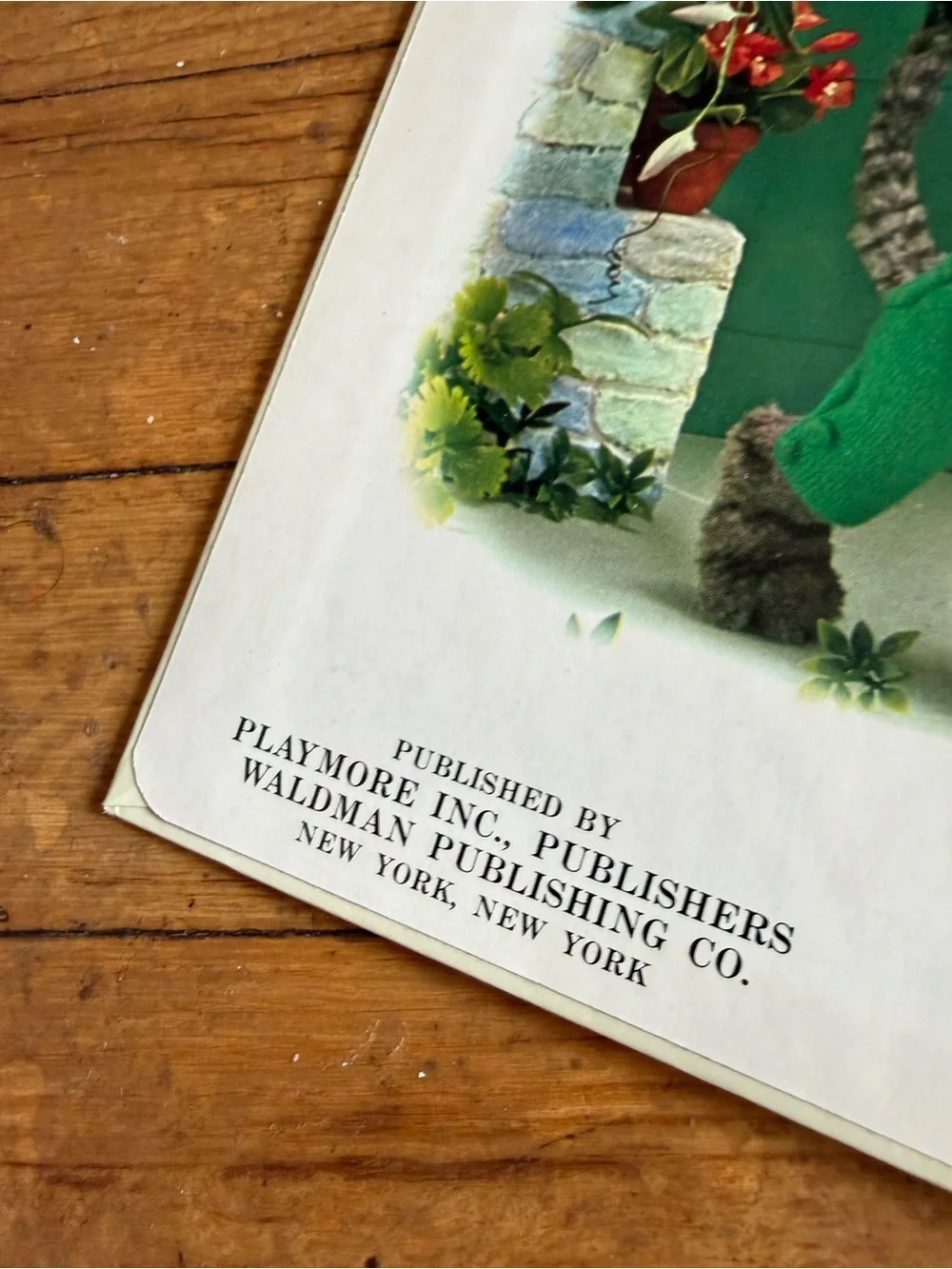 Vintage 1977 Three Little Kittens My Tiny 3-D Book Lenticular Cover Playmore